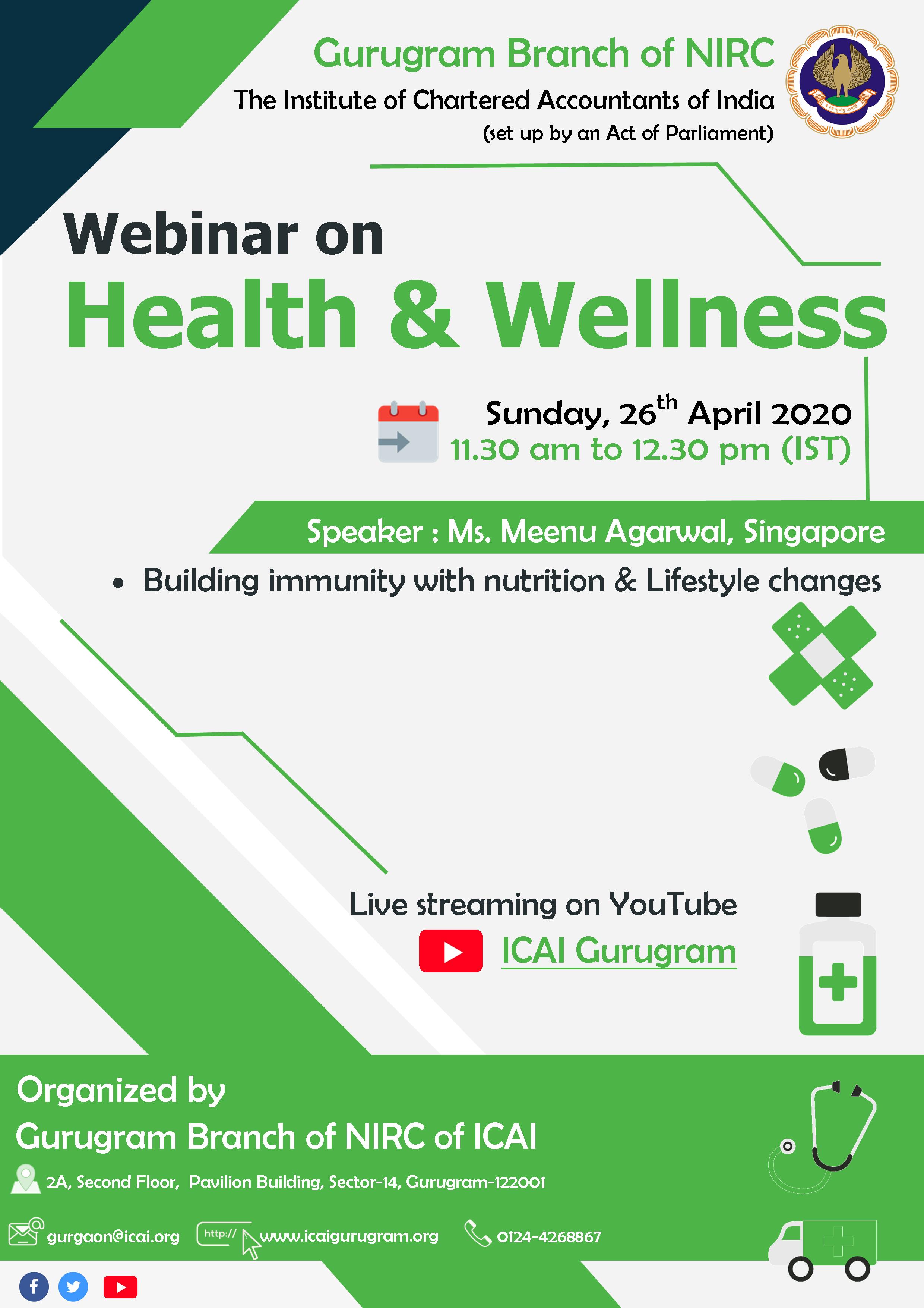 Webinar on Health & Wellness