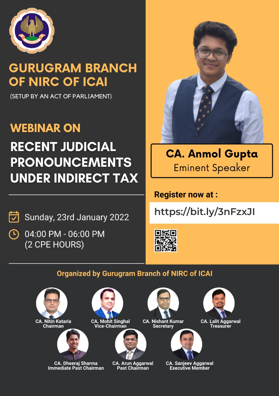 VCM on Recent Judicial Pronouncements under Indirect Tax