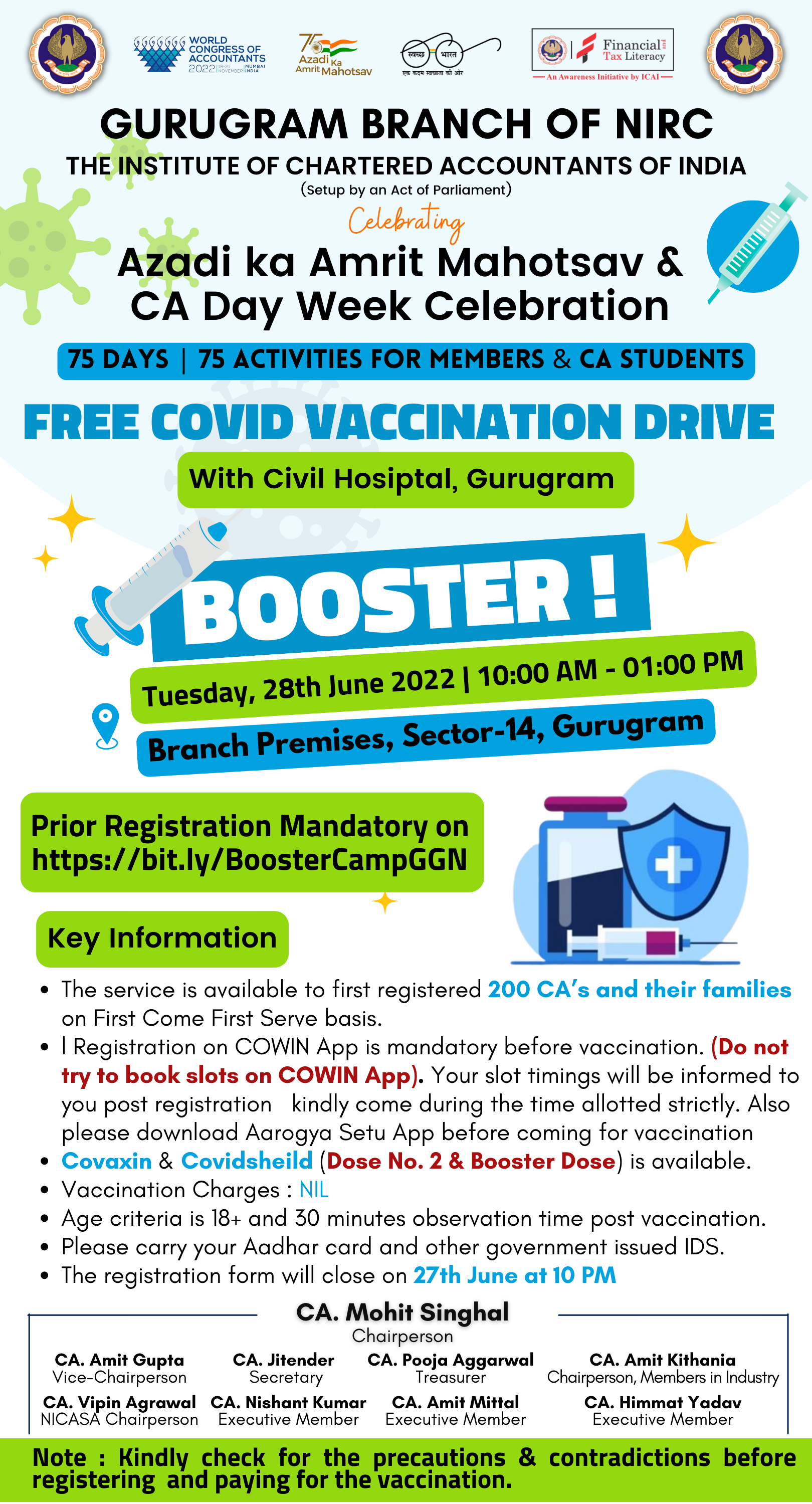 FREE COVID VACCINATION DRIVE